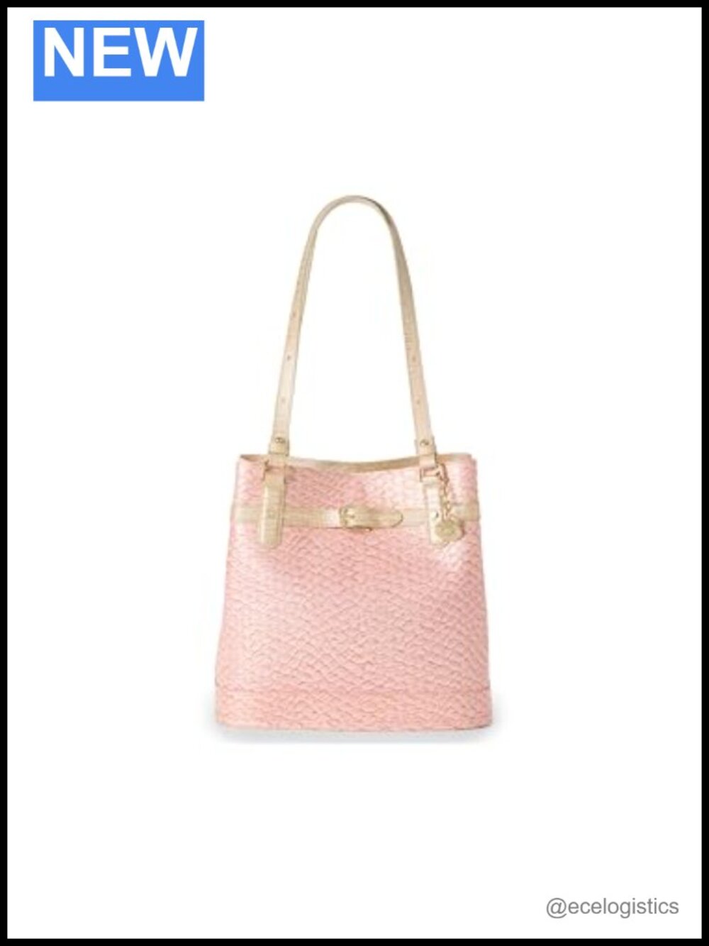 BRAHMIN Fiora Satchel Leather Handbag Turn-Lock